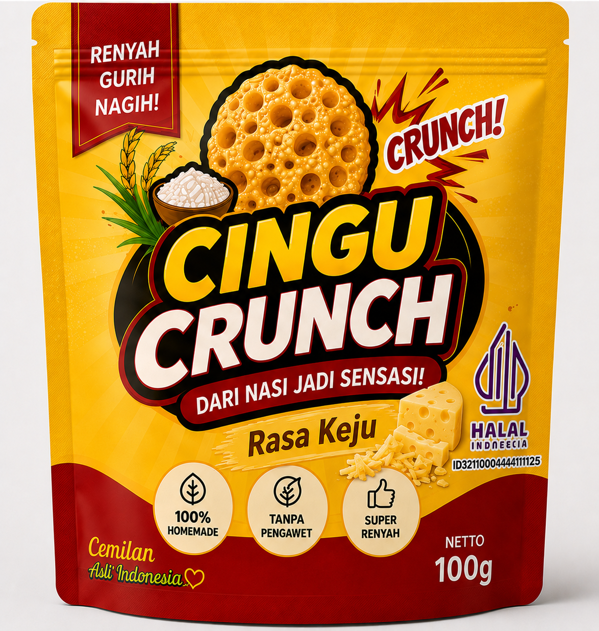 Kerupuk Cingu Keju